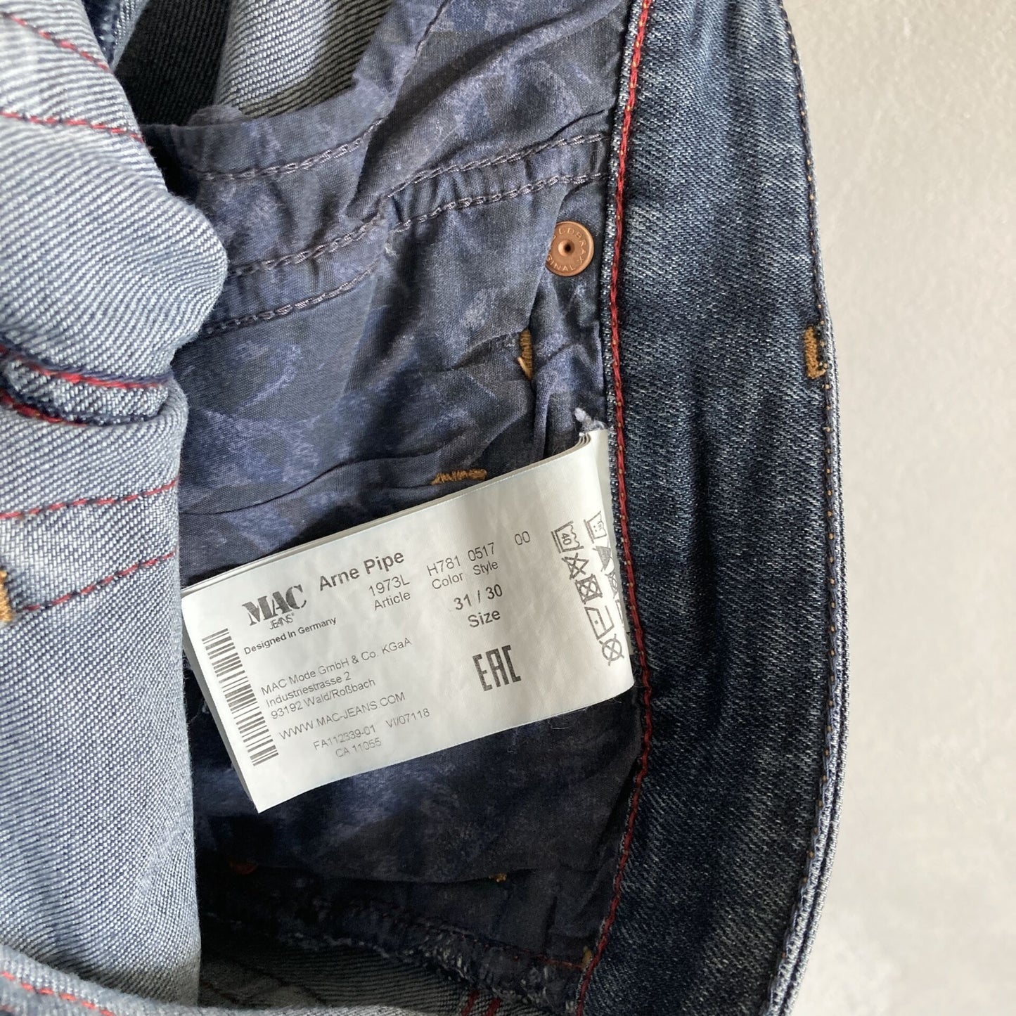 Mac Jeans Meeste Teksad Suurus W31 / L30