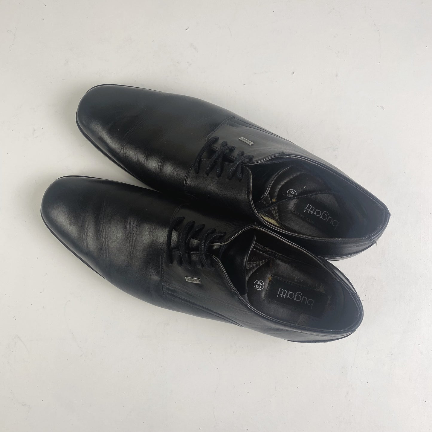 Bugatti Mens Black Lace Up Shoes Size 43