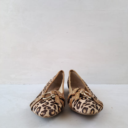 Sperry Womens Leopard Ballet Pumps Size 37