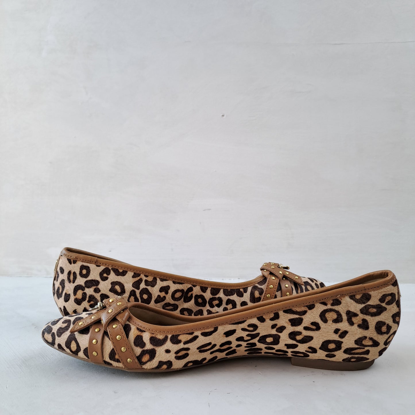 Sperry Womens Leopard Ballet Pumps Size 37