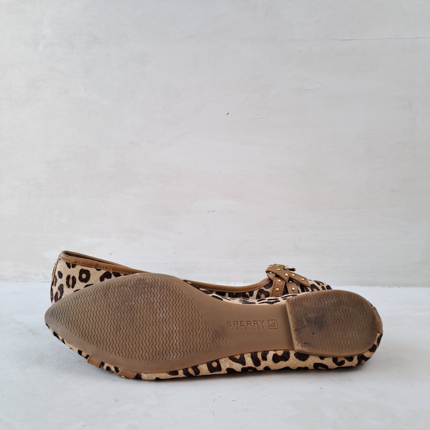 Sperry Womens Leopard Ballet Pumps Size 37