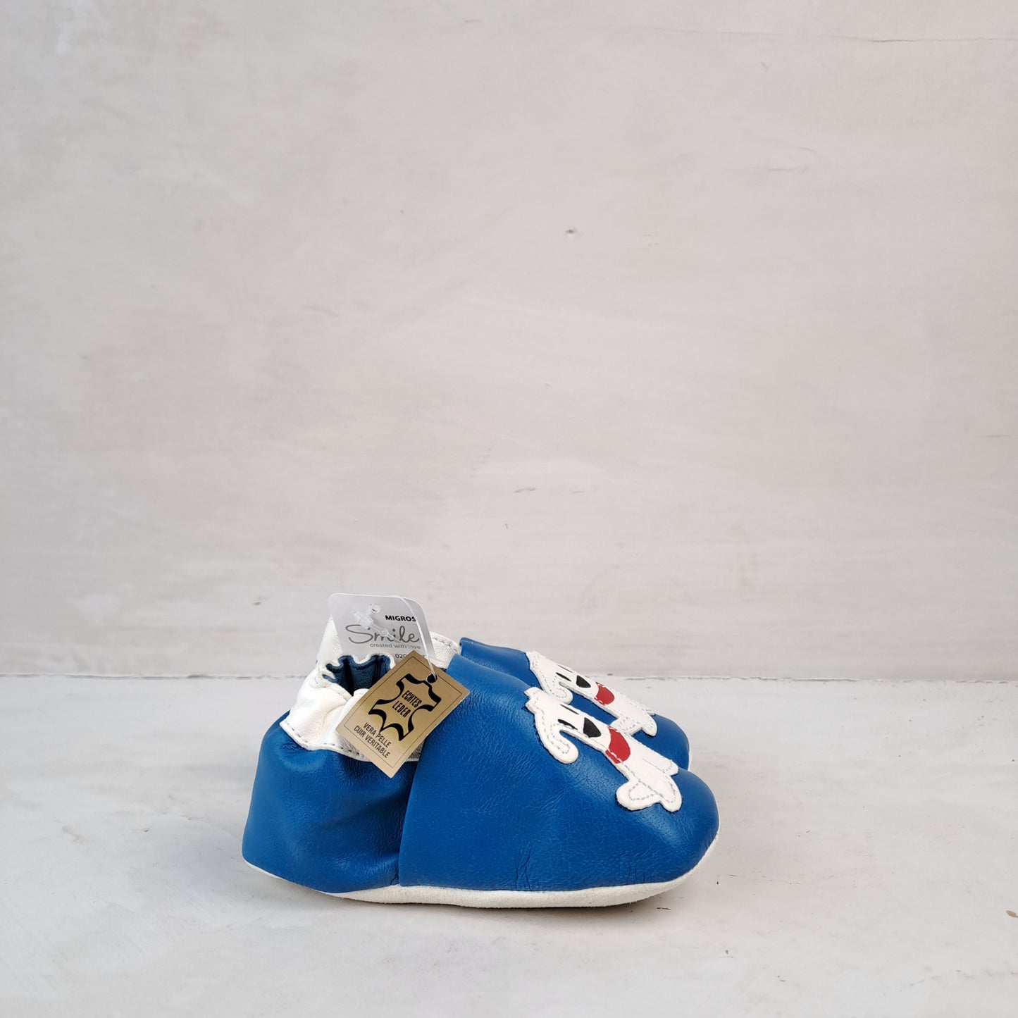 Kids Smile Blue Dog Design Shoes Size 21