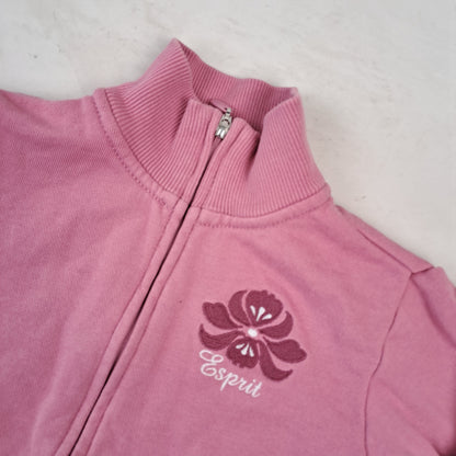 Girls Pink Full Sweatshirt Size 104/110