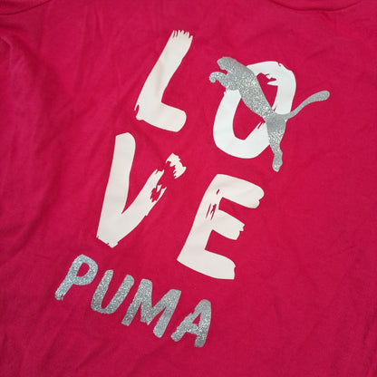 Girls Puma Pink T-Shirt Size 116