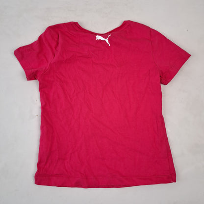 Girls Puma Pink T-Shirt Size 116