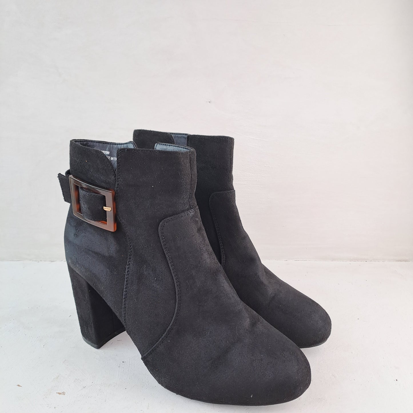 Ladies Black Ankle Boots Size 40