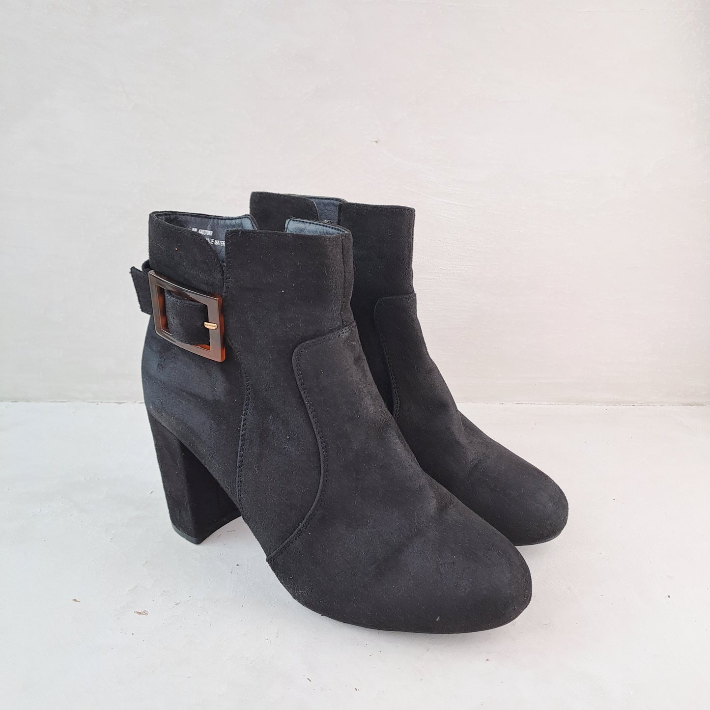 Ladies Black Ankle Boots Size 40