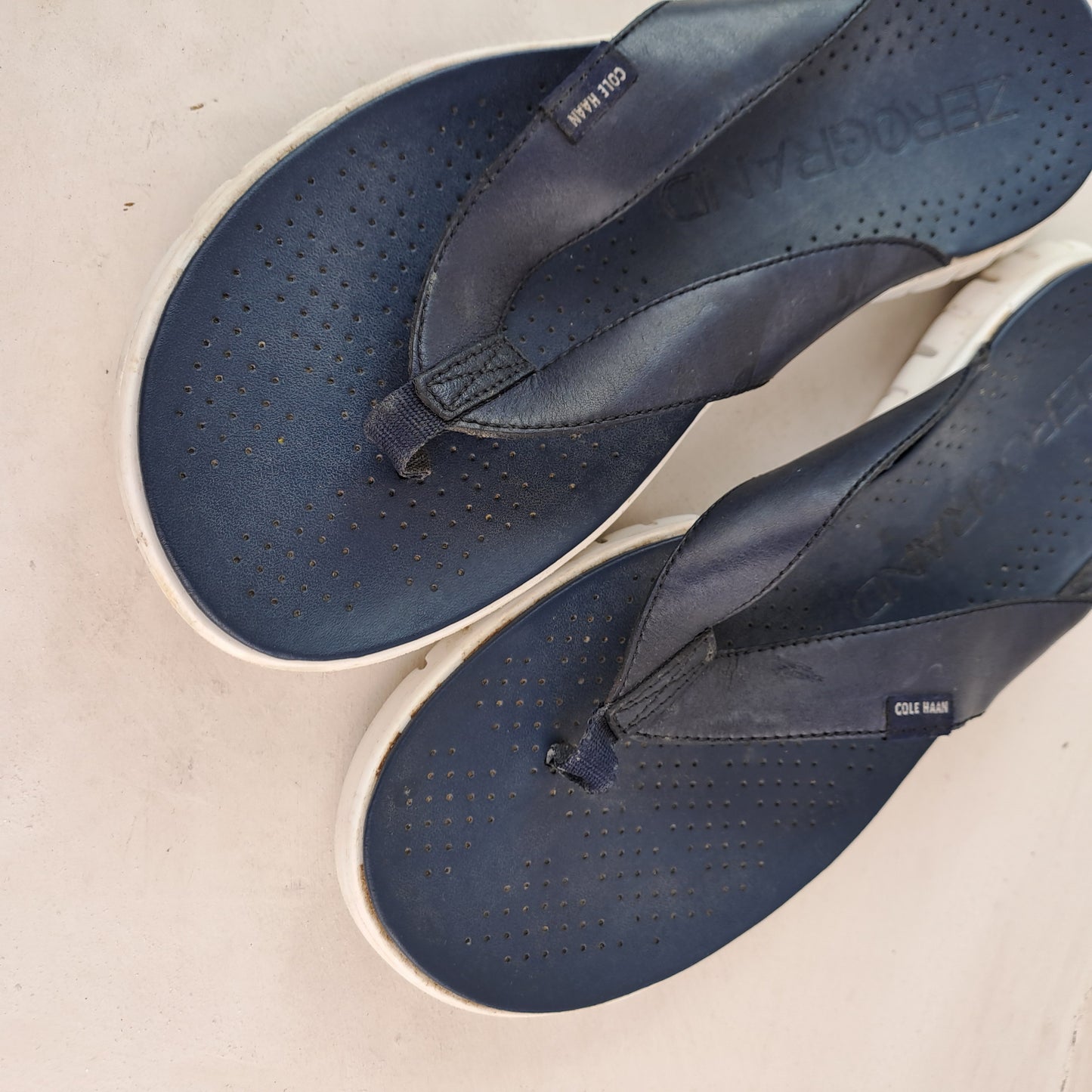 Cole Haan Navy Flip-Flops Size 38