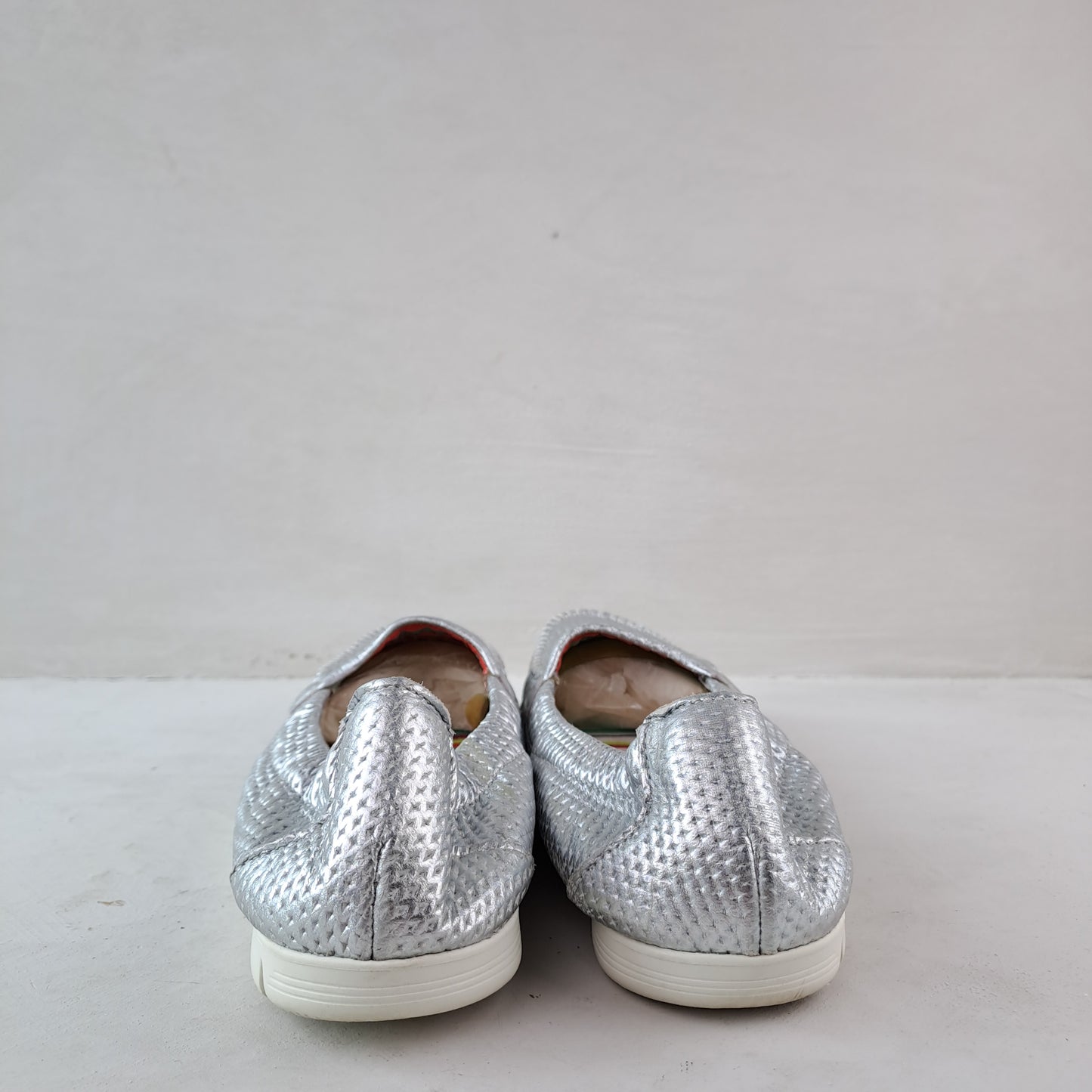 SAS Ladies Grey Silver Casual Shoes Size 38.5