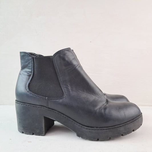 Naiste Steve Madden Mustad Poolsaapad Chelsea Boots Suurus 39.5