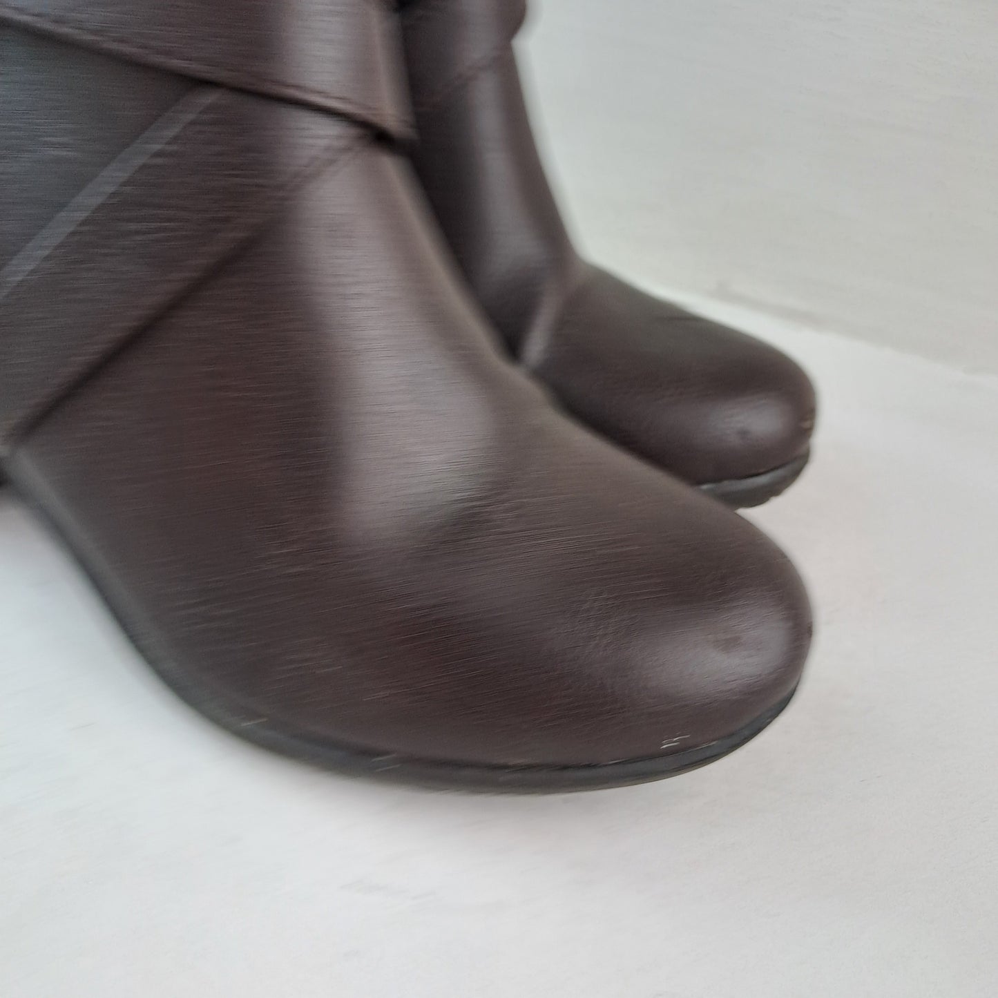 Ladies Brown Comfort Ankle Boots Size 37,5