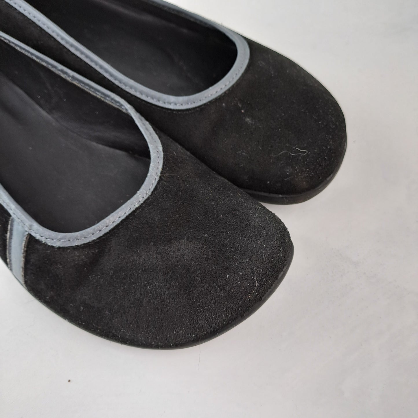 Ladies Black Flat Shoes Size 38