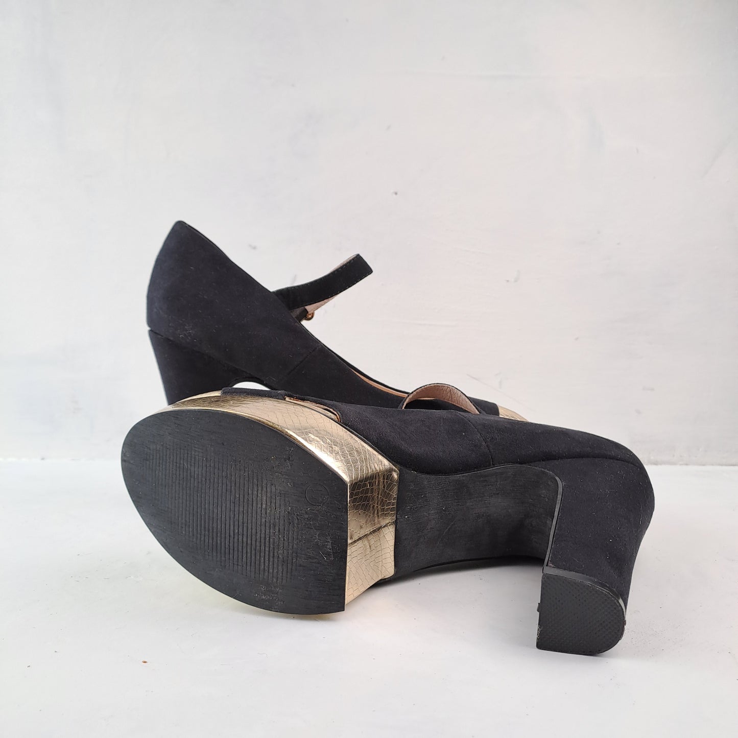 Bianco Ladies Black High Heel Shoes Size 41