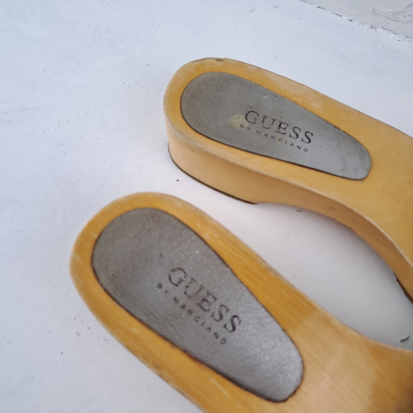 Guess Ladies Wooden Sandals Size 38