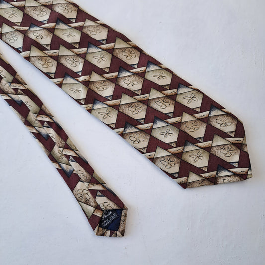 Papillon Mens Silk Tie Brown