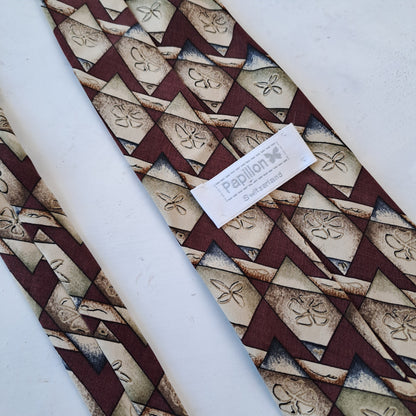 Papillon Mens Silk Tie Brown