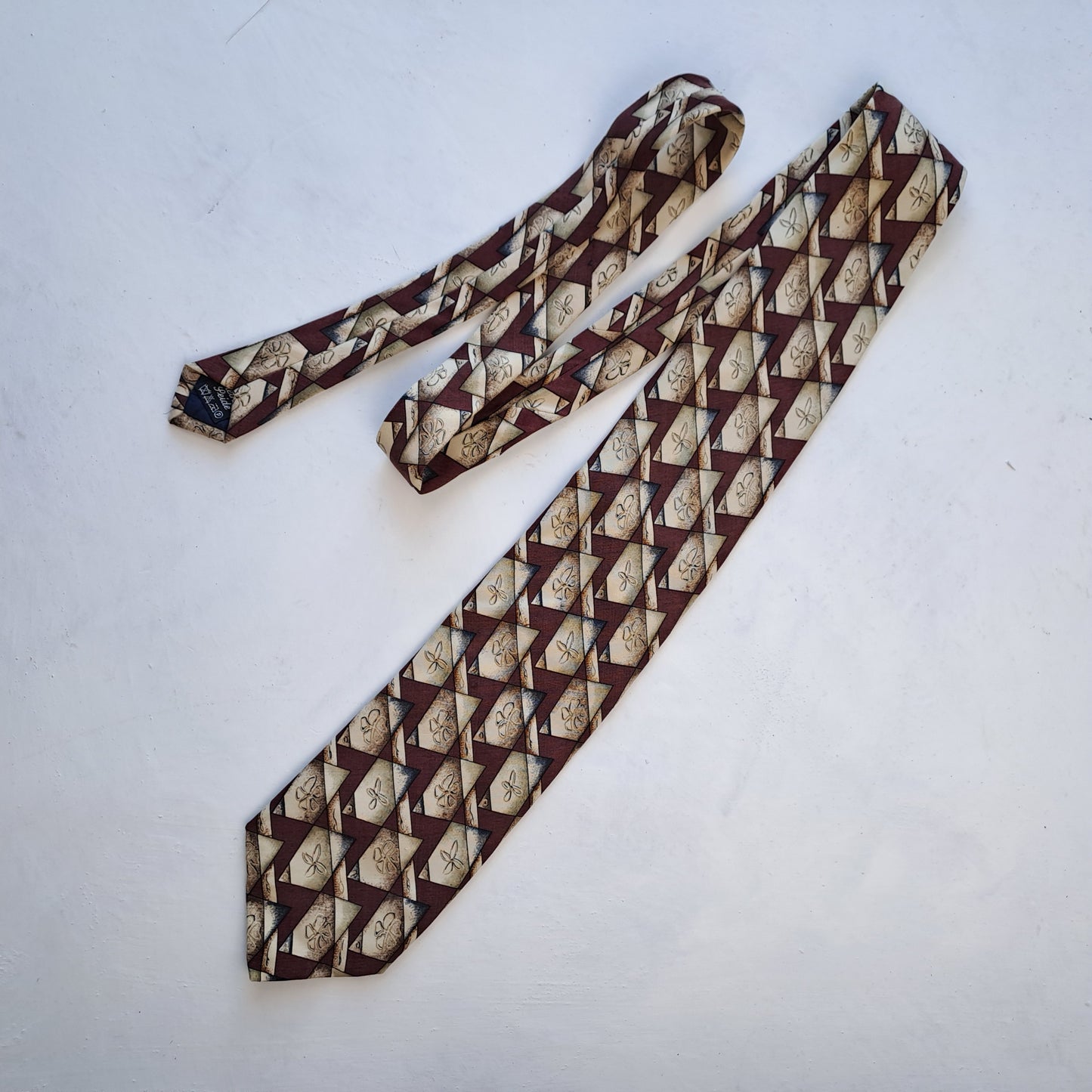 Papillon Mens Silk Tie Brown