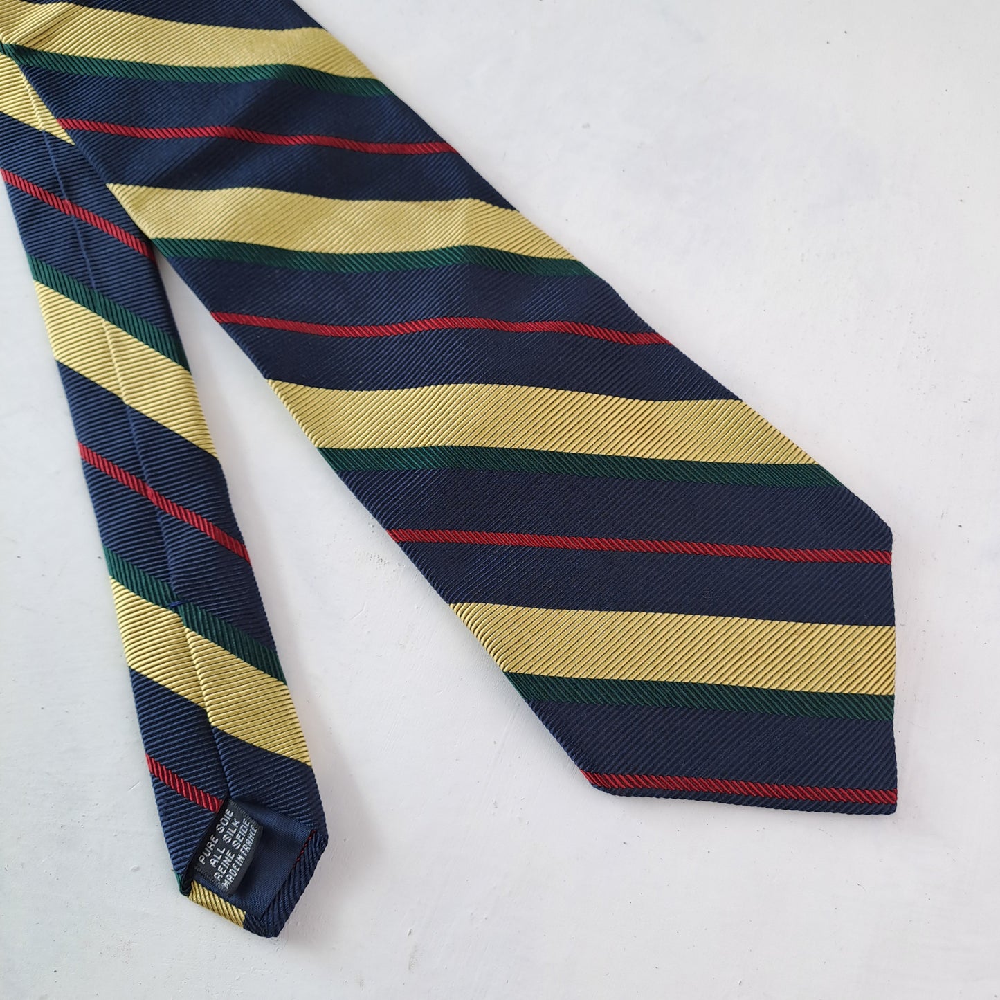 REPS & TWILL Mens Striped Silk Tie