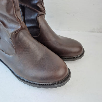 Ladies Brown Ankle Boots Size 38