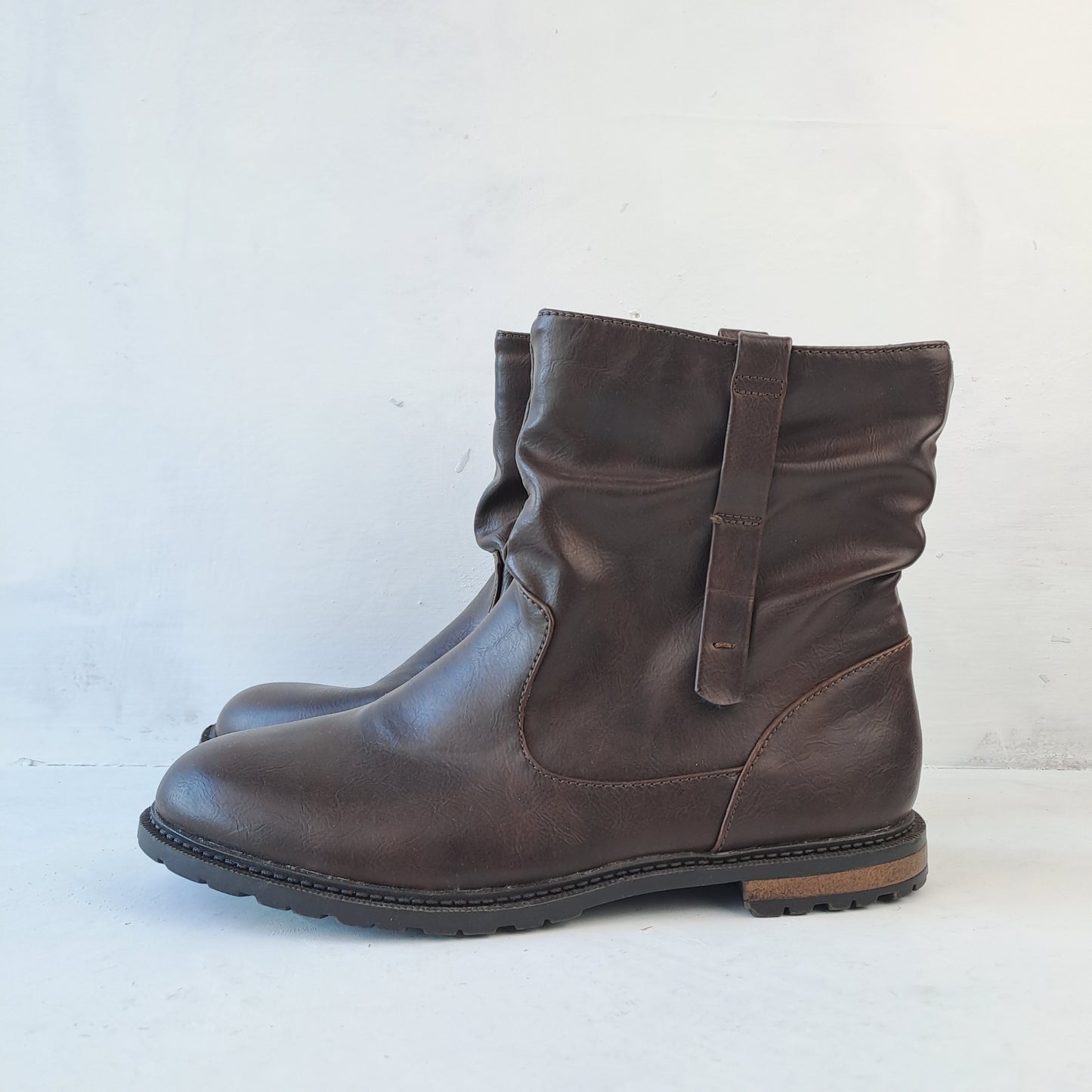 Ladies Brown Ankle Boots Size 38