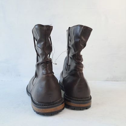 Ladies Brown Ankle Boots Size 38