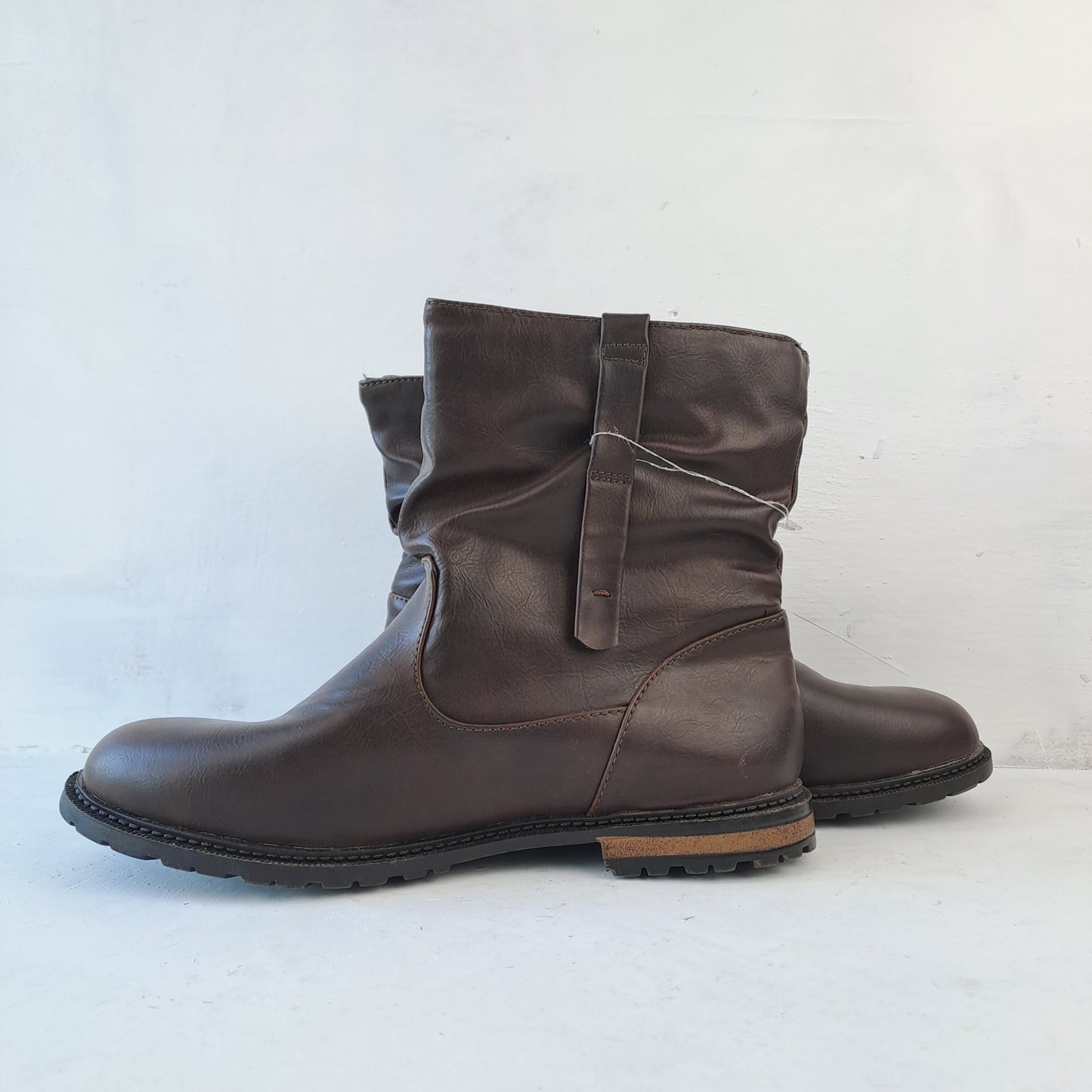 Ladies Brown Ankle Boots Size 38