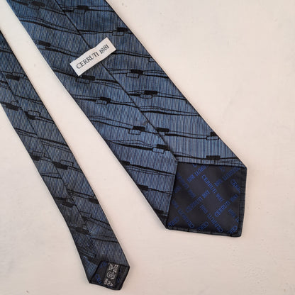 Mens CERRUTI 1881 Silk Tie Blue