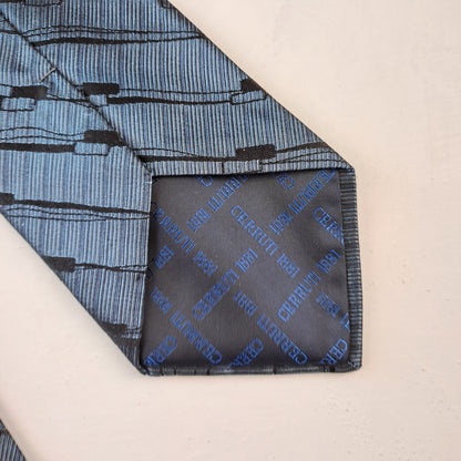 Mens CERRUTI 1881 Silk Tie Blue