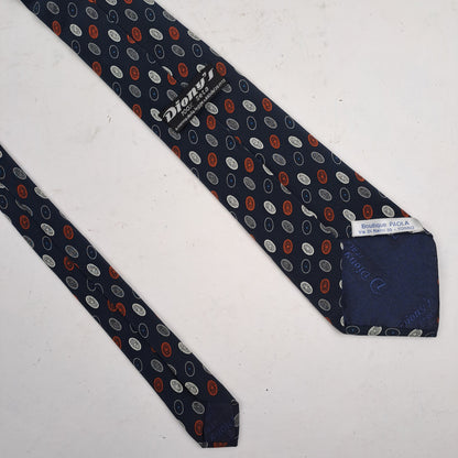 Diony's Mens Navy Blue Silk Tie