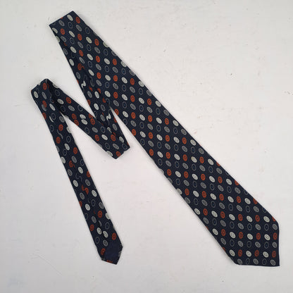 Diony's Mens Navy Blue Silk Tie