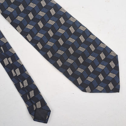 Hand made Mens Navy Silk Tie