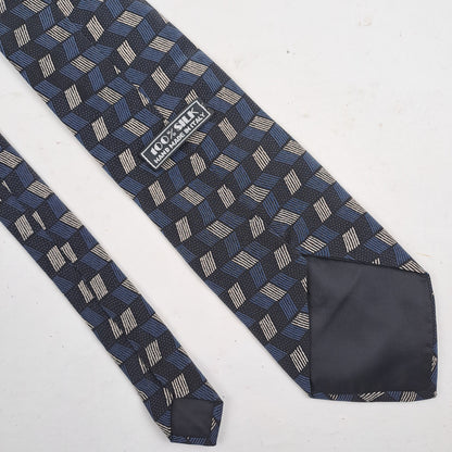 Hand made Mens Navy Silk Tie