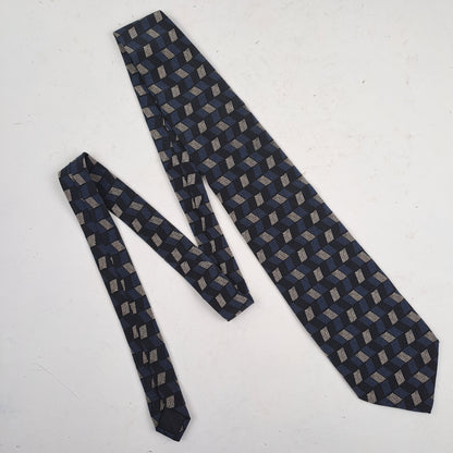 Hand made Mens Navy Silk Tie