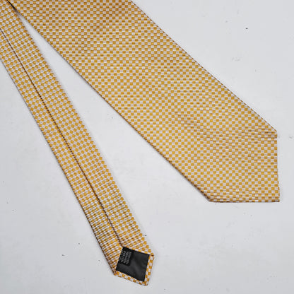 YVES GERARD Mens Yellow Silk Tie