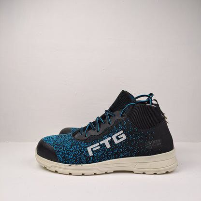 FTG Womens Black / Blue Safety Trainers Size 37