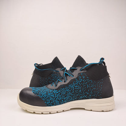 FTG Womens Black / Blue Safety Trainers Size 37