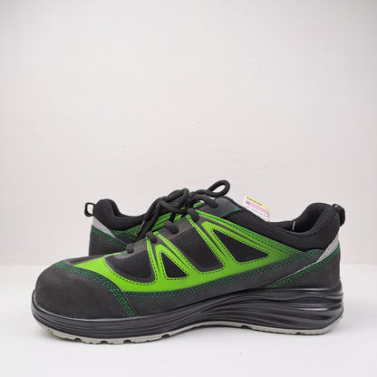 ESD Womens S1P  Black / Green Safety Trainers Size 39