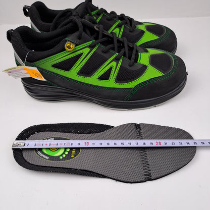 ESD Womens S1P  Black / Green Safety Trainers Size 39