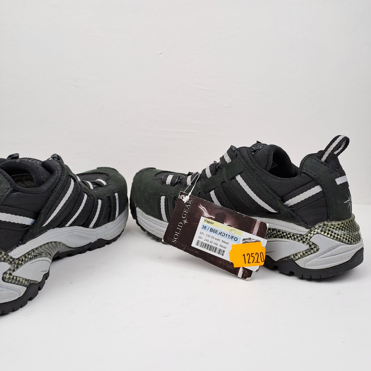 Solid Gear Womens Black Vapor Vibram Safety Trainers Shoes Size 36