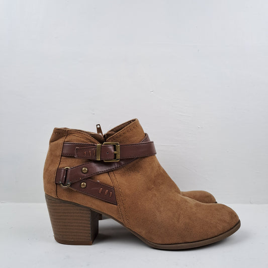 Indigo rd Womens Brown Ankle Boots Size 40