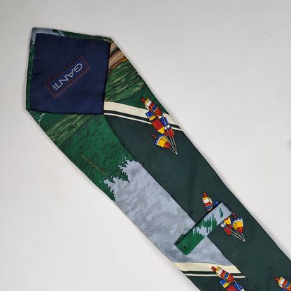 GANT Mens Multicolored Silk Tie