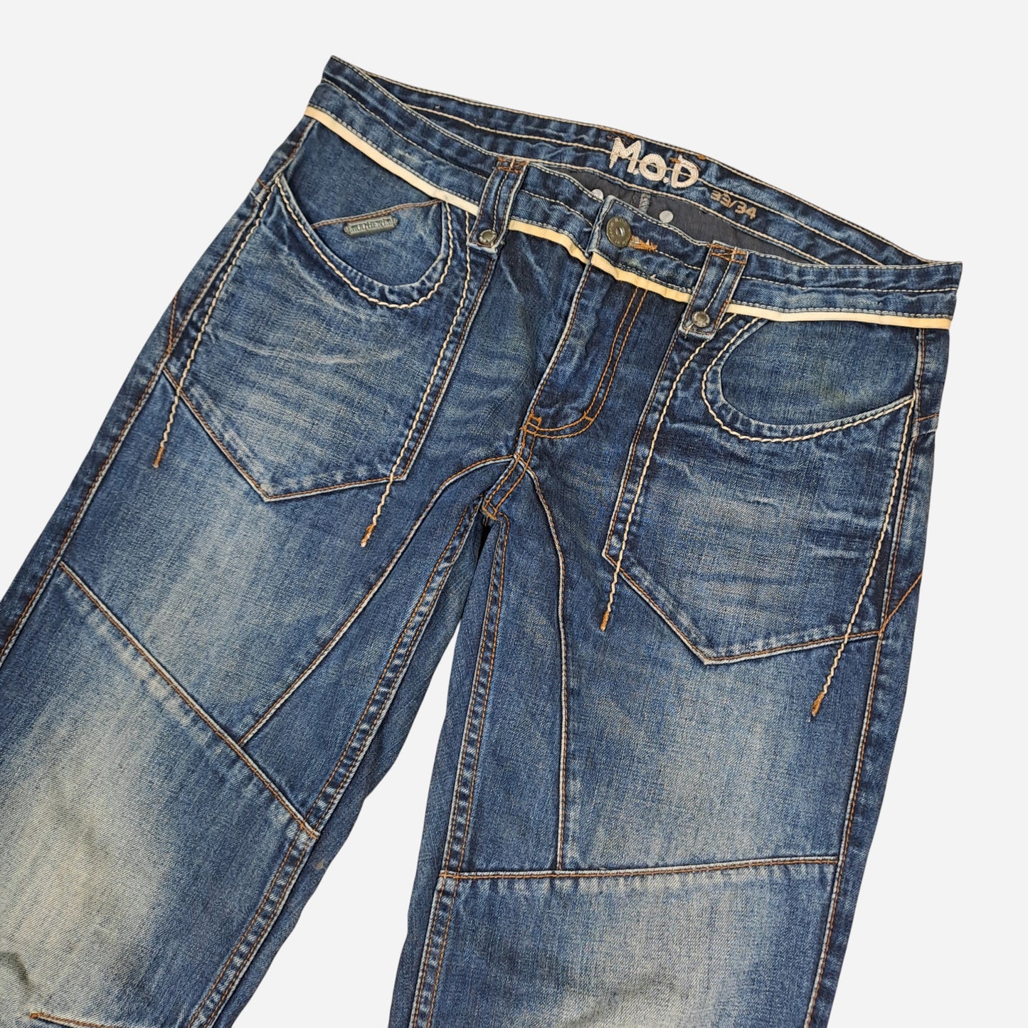 Y2K M.O.D Denim Naiste Sinised Teksad W33/L34