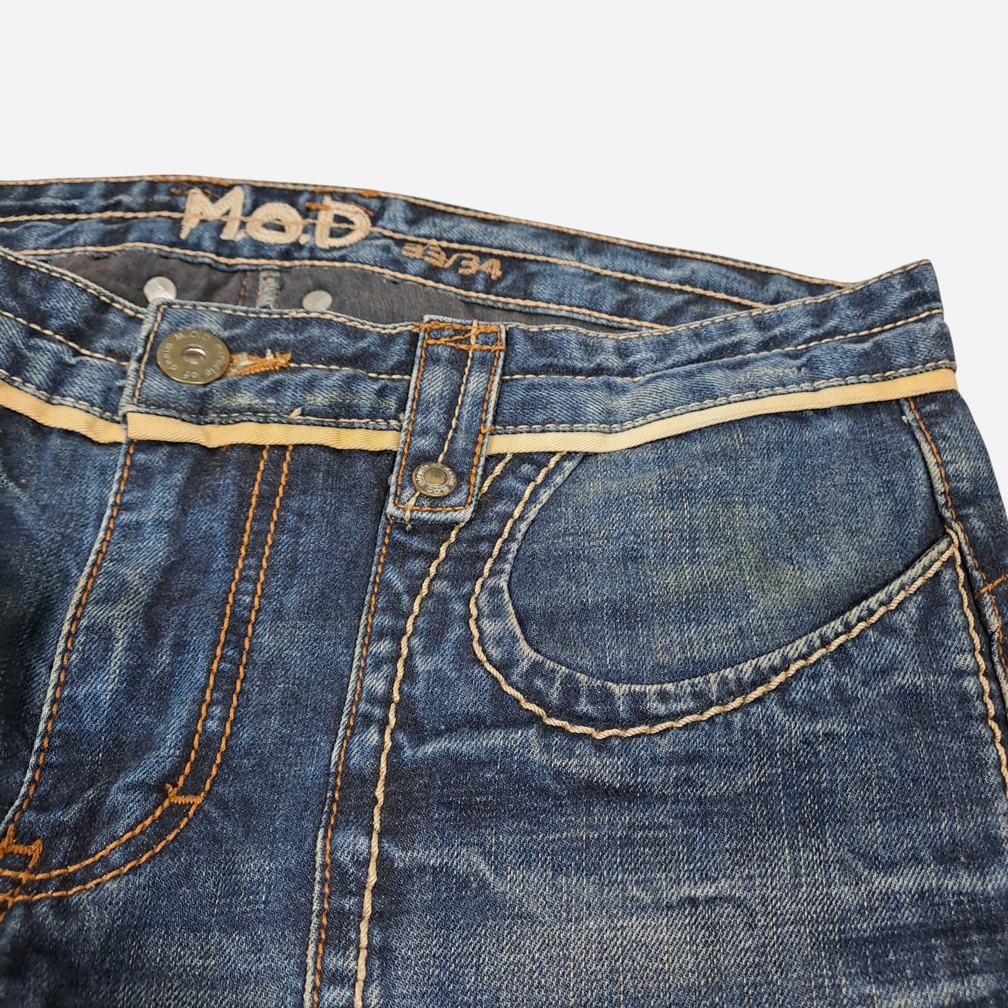 Y2K M.O.D Denim Naiste Sinised Teksad W33/L34