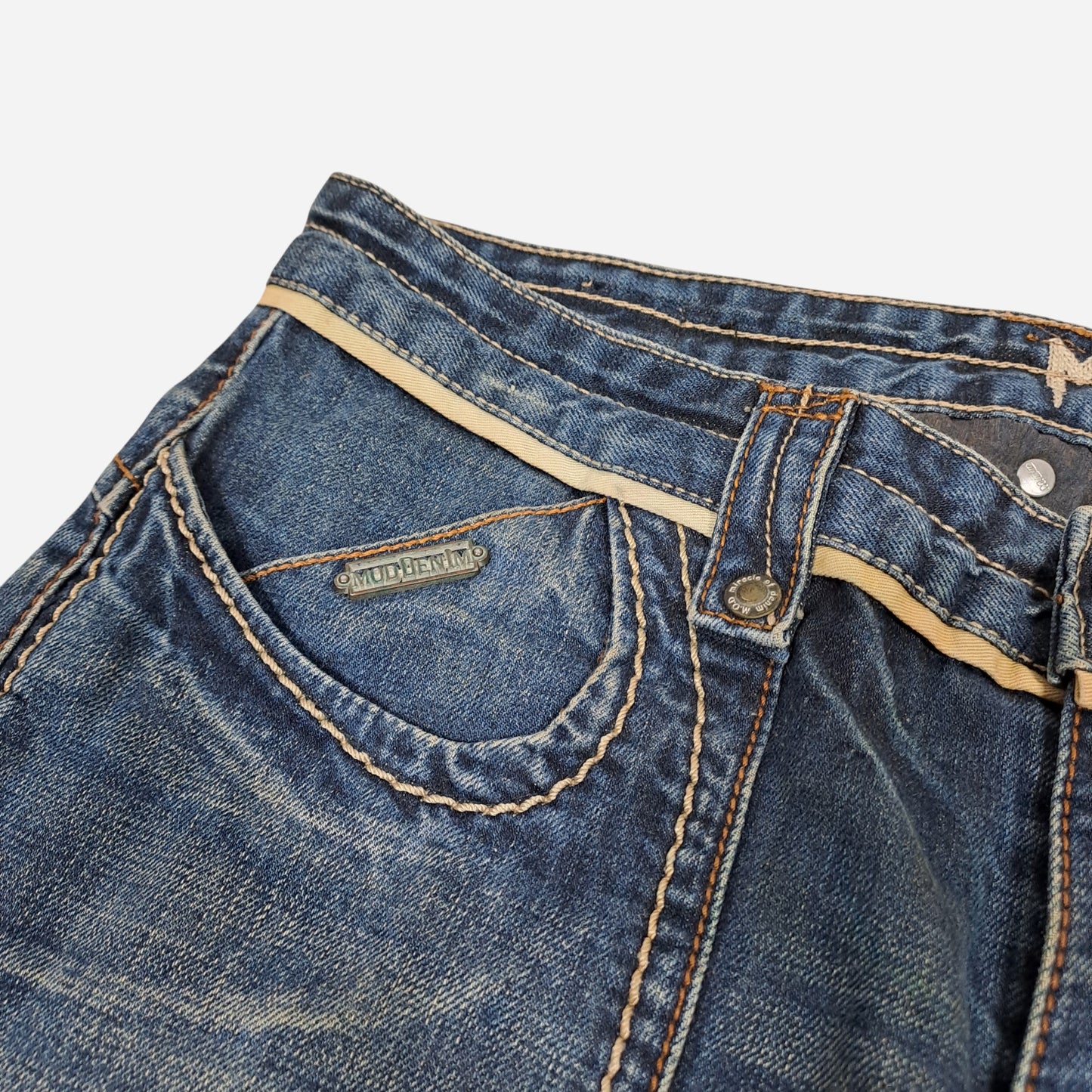 Y2K M.O.D Denim Naiste Sinised Teksad W33/L34