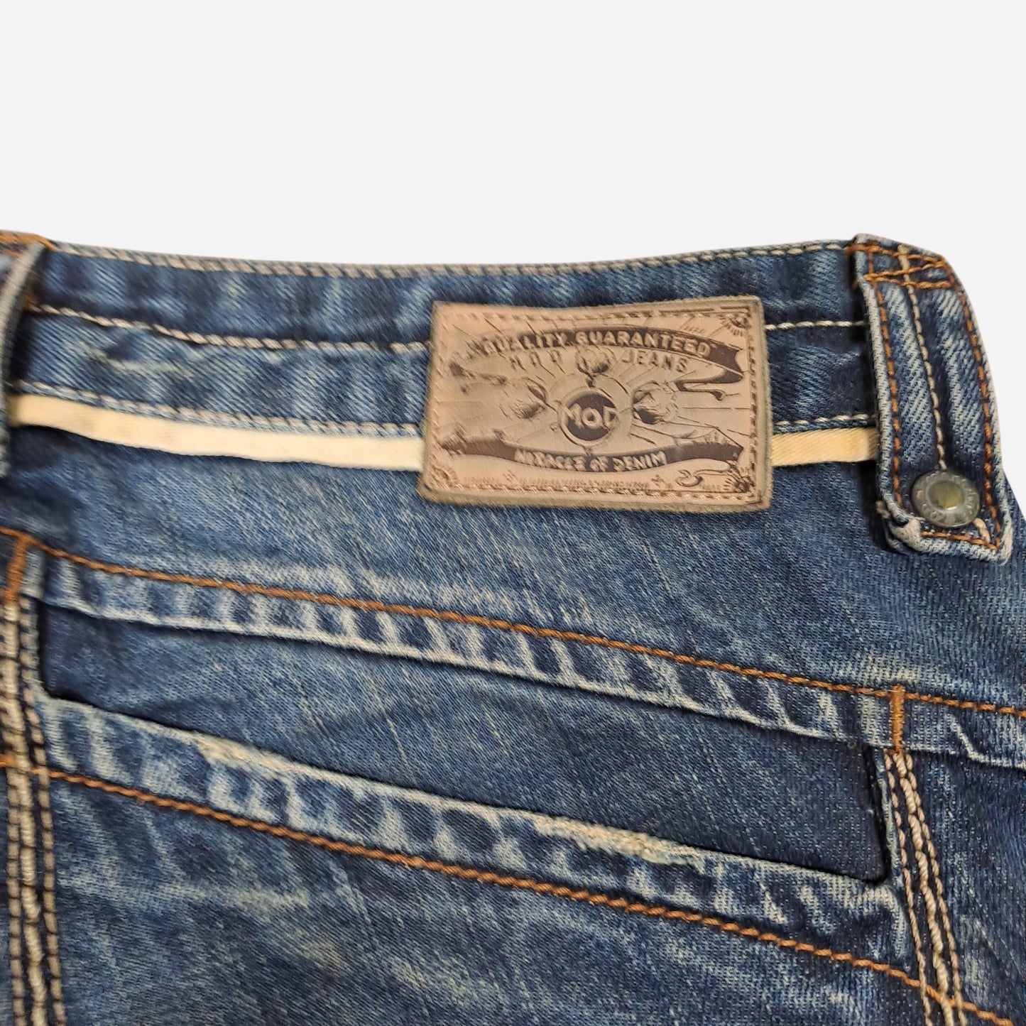 Y2K M.O.D Denim Naiste Sinised Teksad W33/L34