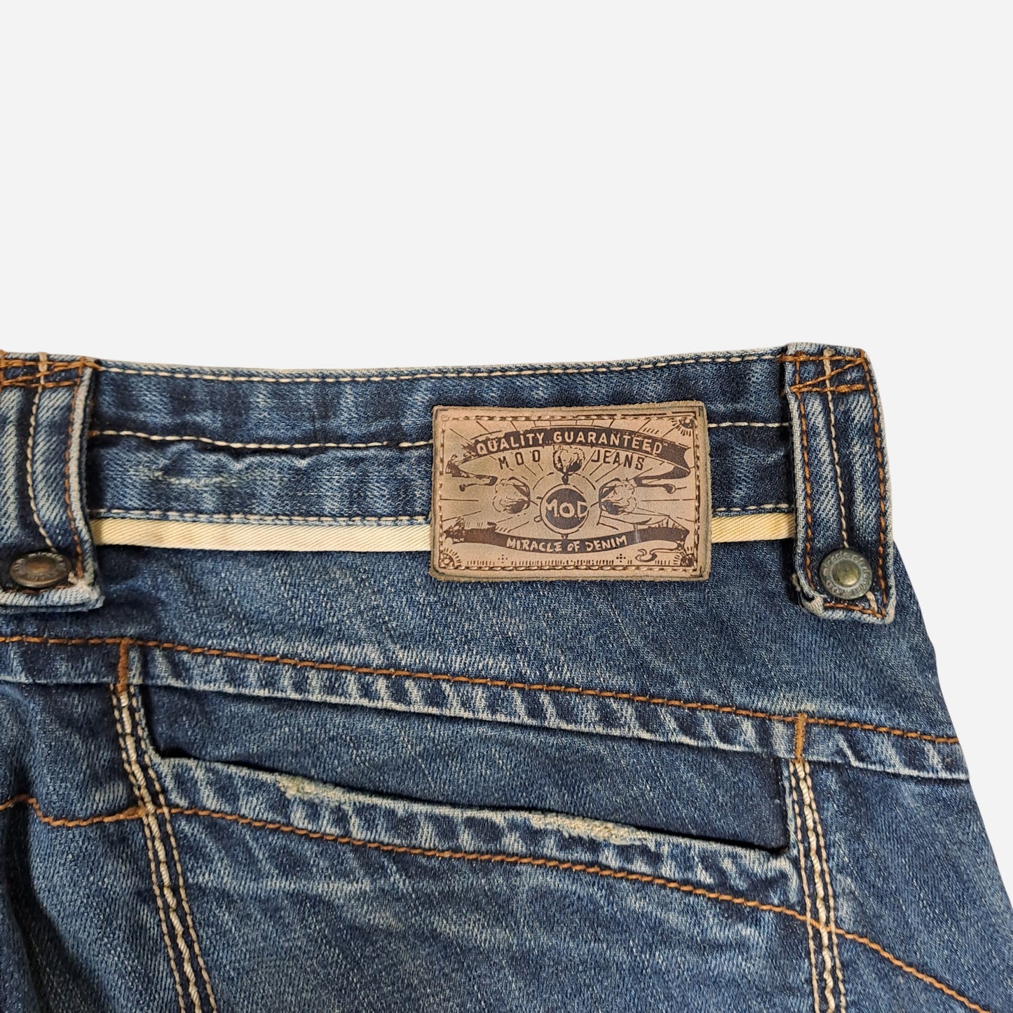 Y2K M.O.D Denim Naiste Sinised Teksad W33/L34