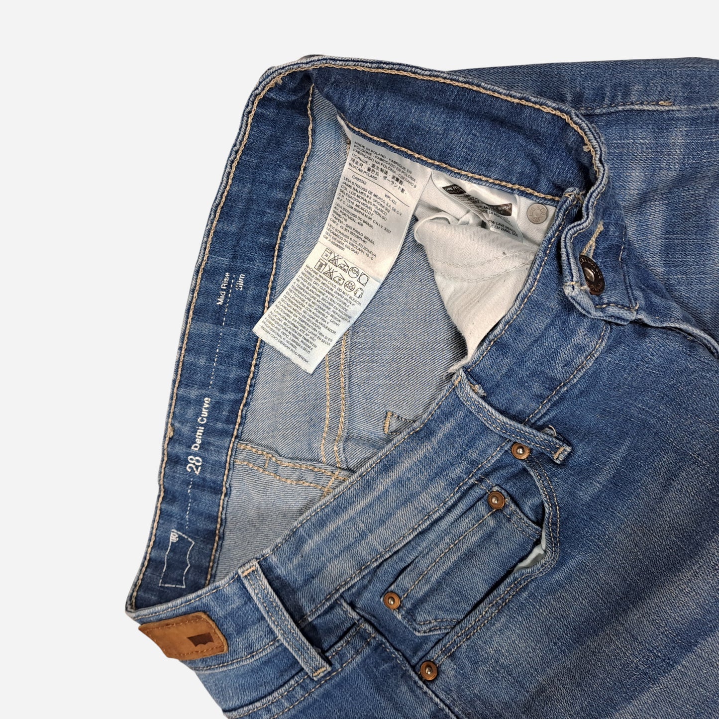 Levis Naiste Demi Curve Mid Rise Teksad Suurus W28/L32