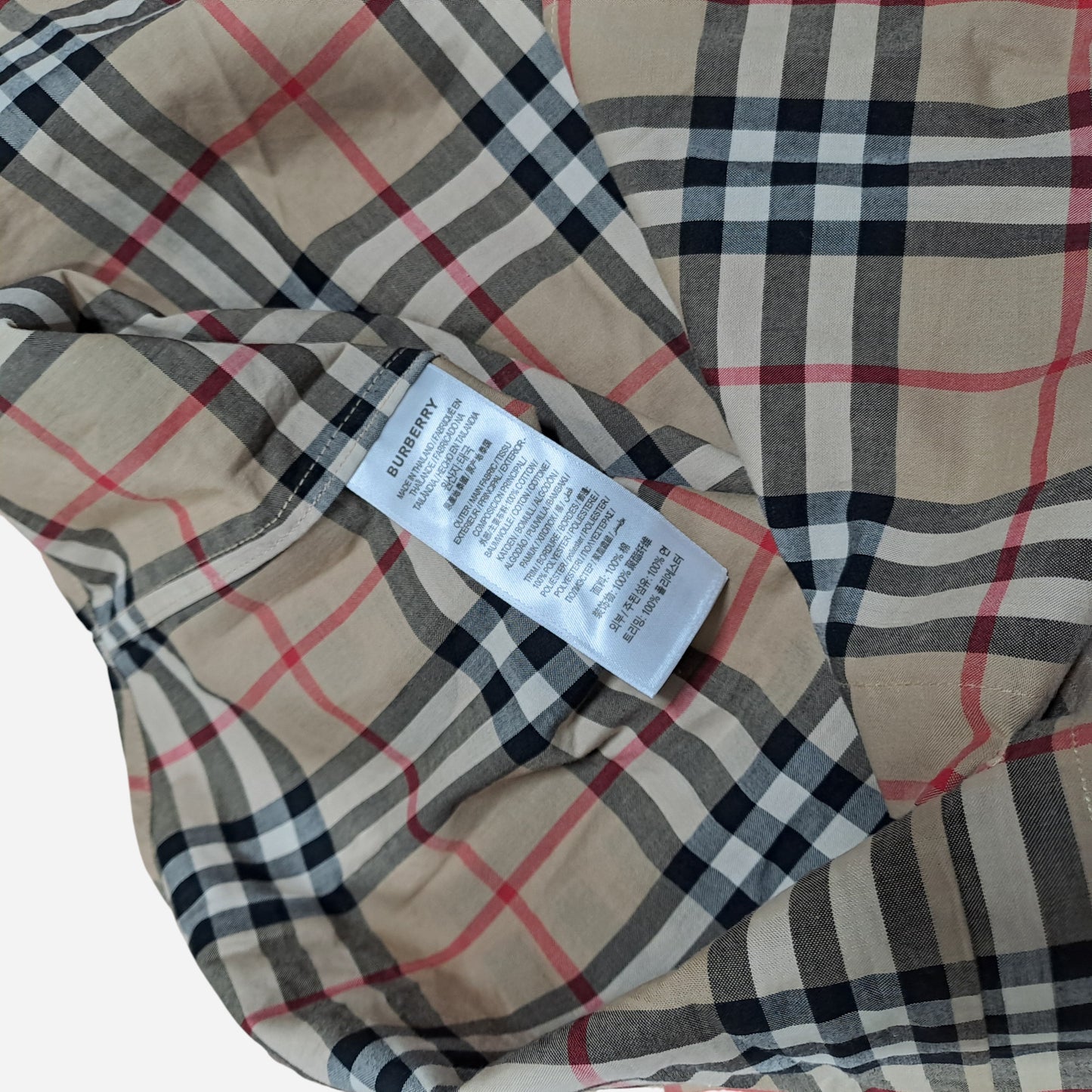 Burberry Mens Casual Nova Check Short Sleeve Shirt Size XL