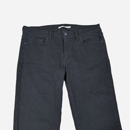 Levis Naiste Mustad 711 Skinny Teksad Suurus W29/L36 