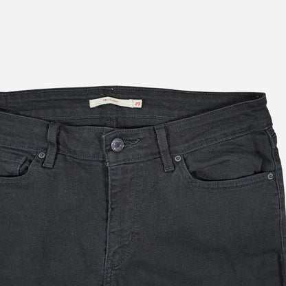 Levis Naiste Mustad 711 Skinny Teksad Suurus W29/L36 